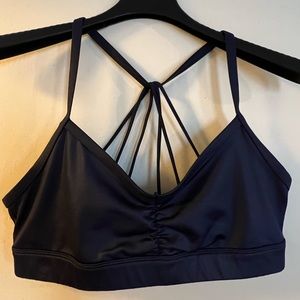 Alo yoga navy sunny strappy bra